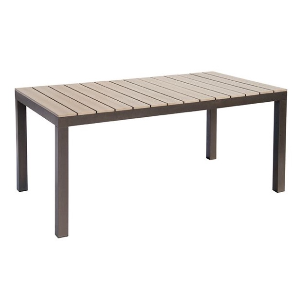 Mesa de muebles de restaurante irrompible para jardín al aire libre 【Dt-16006】