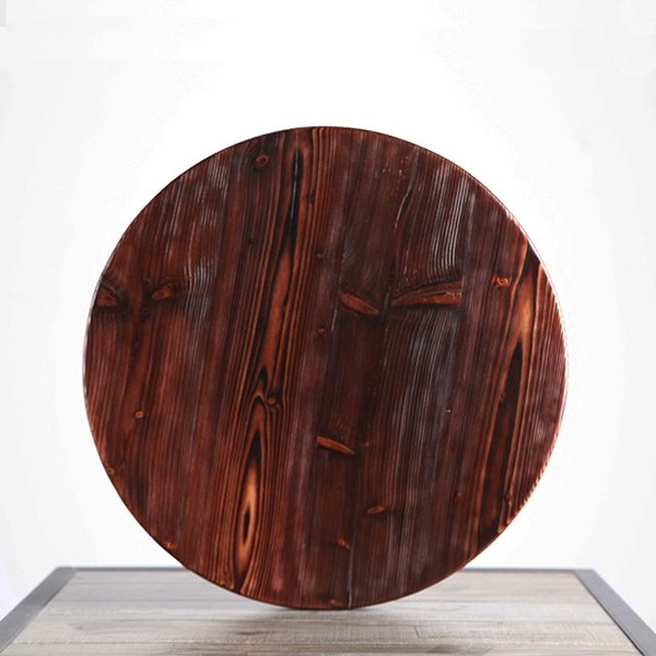 Mesa de comedor de café de madera de pino redonda moderna 【RW-30028-TO】