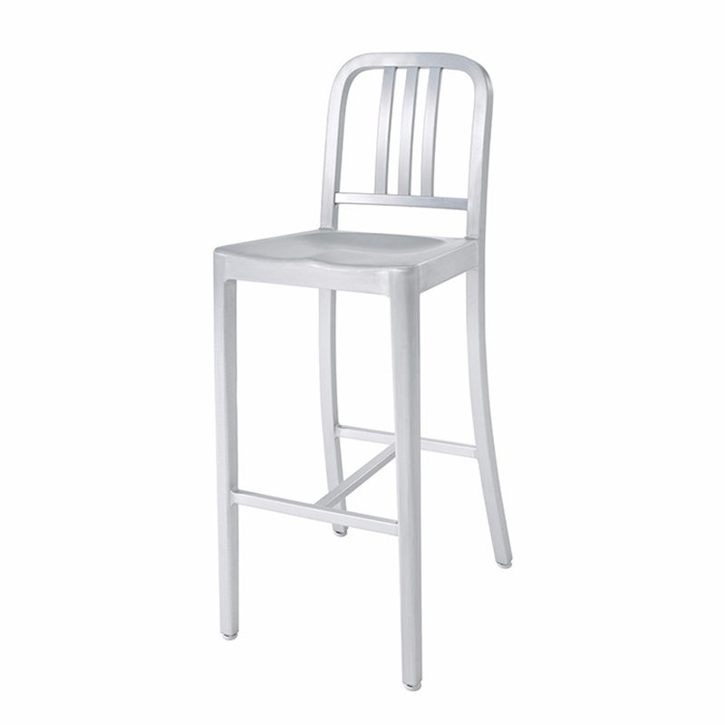 Silla de café cómoda de aluminio