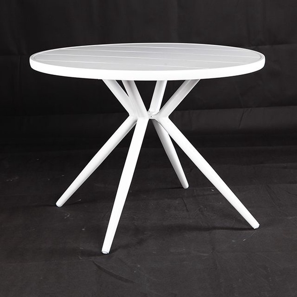 Mueble Comedor Restaurante Mesa Redonda Aluminio 【I can-30019】